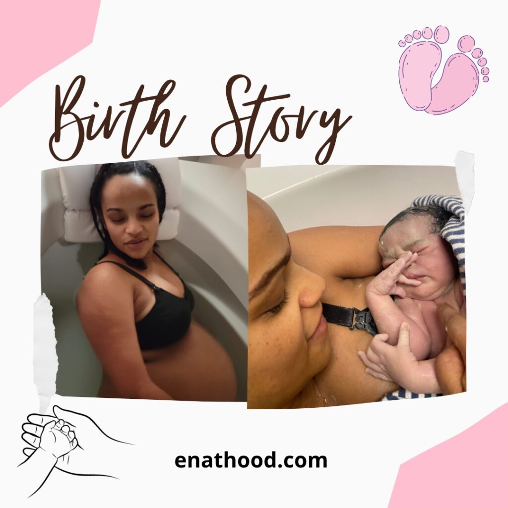 Water birth. Birth story blog
