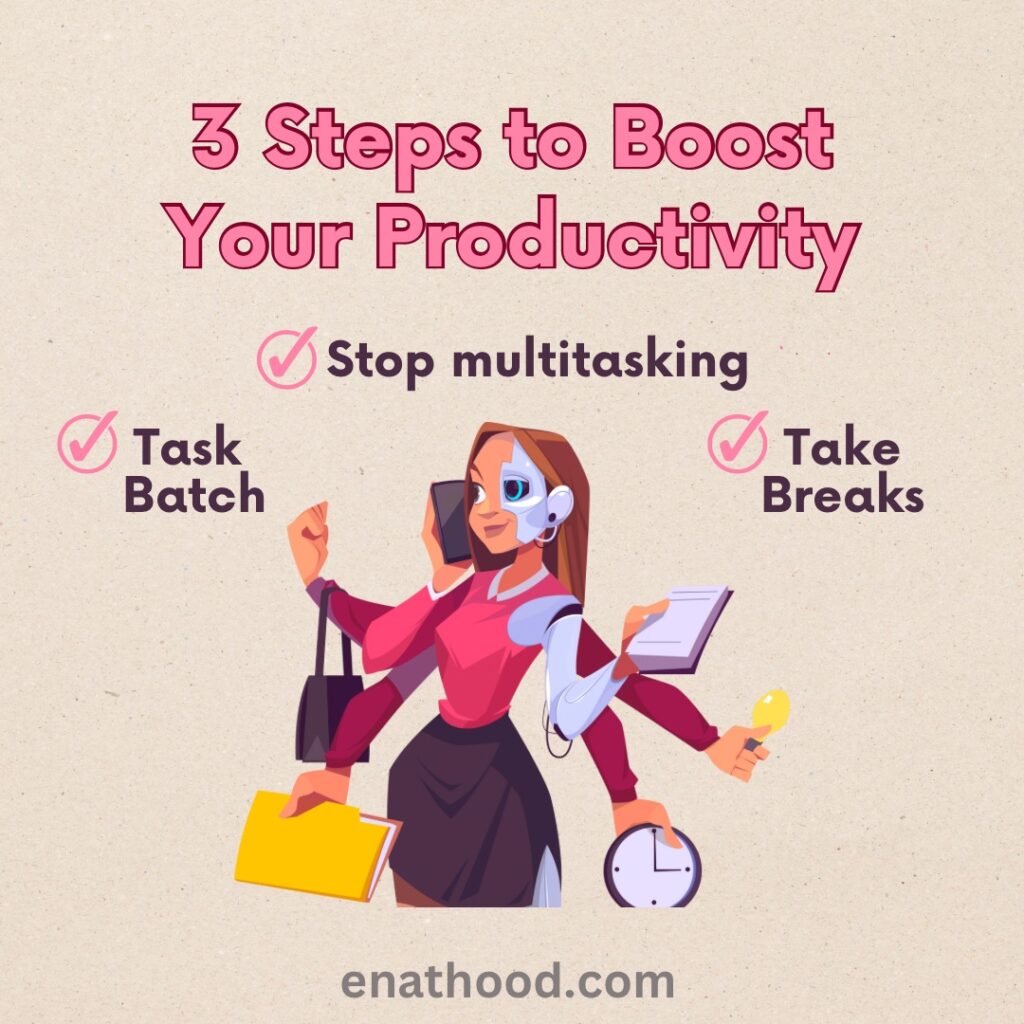 Motherhood productivity : Multitasking vs Monotasking